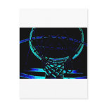 Blue Basketball hoop Post Card