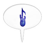 blue bass note crayon cake picks
