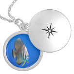 Blue Bat Fish Personalized Necklace