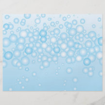 Blue Bath Bubbles Full Color Flyer