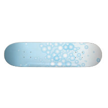 Blue Bath Bubbles Skateboard