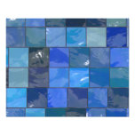 Blue Bathroom Tiles Design Photo Print