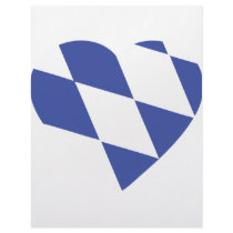 blue bavarian heart icon letterhead