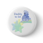 Blue Bear Daddy to Be buttons