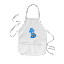 blue bear lamp aprons