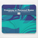 Blue Beauty business cards - customizable mousepads