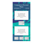 Blue Beauty business cards - customizable rack cards