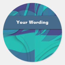 Blue Beauty stickers - customizable