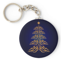 Blue Bell  Christmas Tree Key Chain