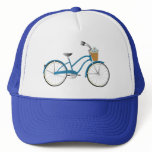 Blue Bicycle Trucker Hats