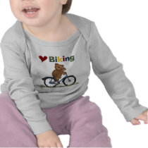 Blue Bicycle I Love Biking Tshirts and Gifts