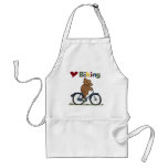Blue Bicycle I Love Biking Tshirts and Gifts Aprons