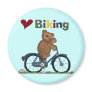 Blue Bicycle I Love Biking Tshirts and Gifts Magnets