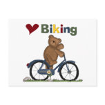 Blue Bicycle I Love Biking Tshirts and Gifts postcards