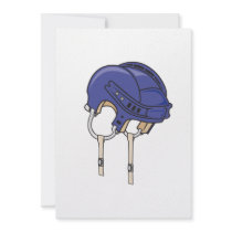 blue bike helmet invitations