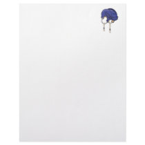 blue bike helmet letterhead template
