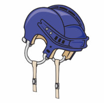 blue bike helmet acrylic cut out