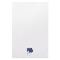 blue bike helmet stationery design
