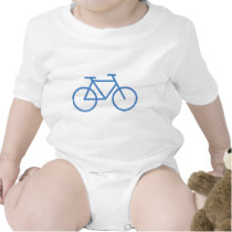 blue bike icon bicycle cylce t-shirts