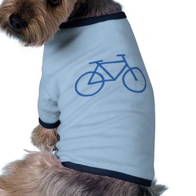 blue bike icon bicycle cylce pet clothing by TomaniacLines