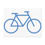 blue bike icon bicycle cylce postcard