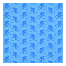 Blue Bike Pattern. Invites
