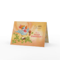 Blue Bird Birthday Card