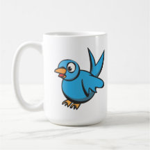Blue Bird Illustration Mugs