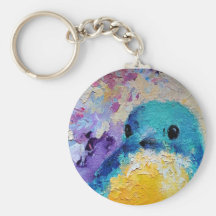 Blue bird keychain