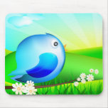 blue bird mousepads