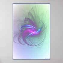 Blue Bird of Grace Posters