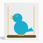 Blue Bird on a Perch Avery Binder