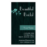 Blue Bird on Wood Grain Business Card