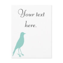 blue bird post cards