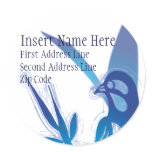 Blue Bird Return Address Sticker