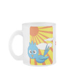 Blue bird with sunshine coffee mug