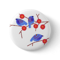 Blue Birds Pins