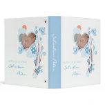 Blue Birds & Flowers Photo Baby Girl Album 2 Vinyl Binder
