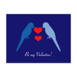 Blue Birds in Love Postcard