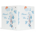 Blue Birds Spring Flowers Baby Boy Album binders