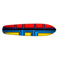Blue black and red rectangle design