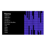 BLUE BLACK MUSIC BEATS VOLUME RECORDING DIGITAL BUSINESS CARD TEMPLATE