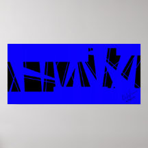 Blue/Black Posters
