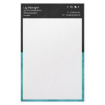 Blue & black retro Stationery - Social Icons