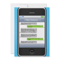 Blue/Black Smart Phone iParty Birthday Party