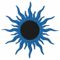 Blue & Black Sun Fantasy Design