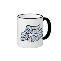 Blue/Black Text Proud New Dad Mug