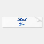 Blue Black Thank You Design The MUSEUM Zazzle Gift Bumper Sticker