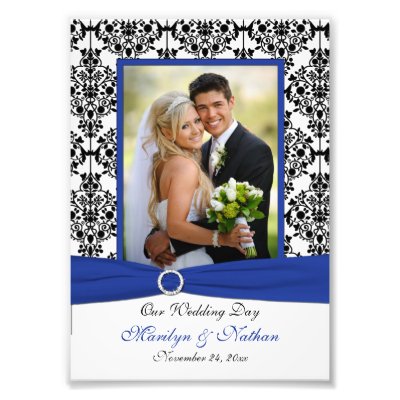 royal blue and white wedding ideas