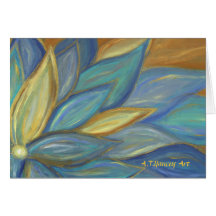 Blue Blossom Greeting Card